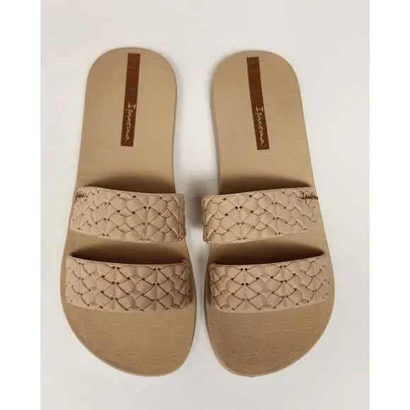 Inpanema Renda II Fem Slide Sandals Beige Size US 6 - Picture 7 of 12